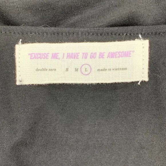 Double Zero Black Camisole w/ Ruffle Detail - Picture 5 of 7